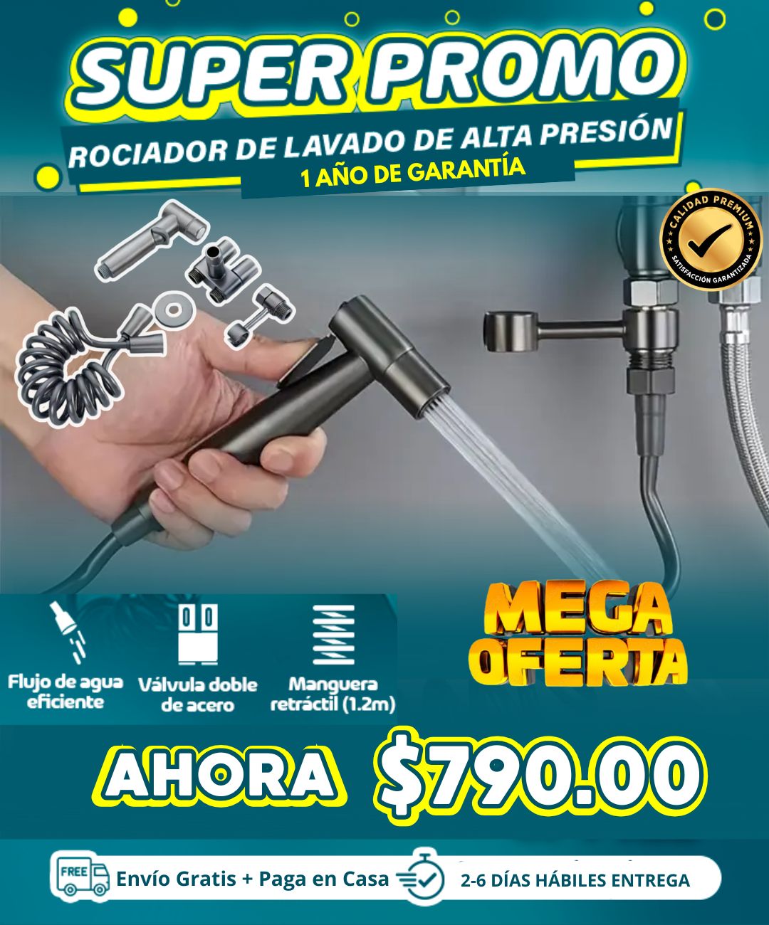 Hydroflex™ Premium - Válvula Doble De Acero Inoxidable